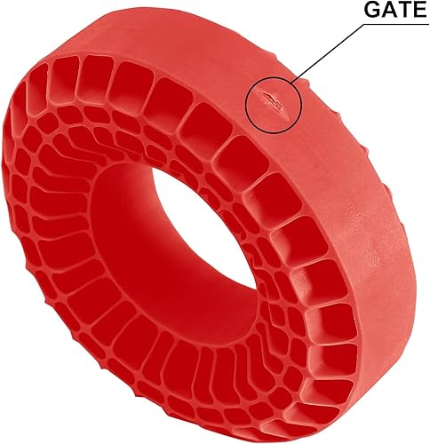 Miniatura 6 de INJORA Inserto de goma de silicona de espuma de ajuste - Neumáticos de rueda de 1.9 pulgadas, espuma de 4.646-4.803 in para rastreador RC 110 (rojo)