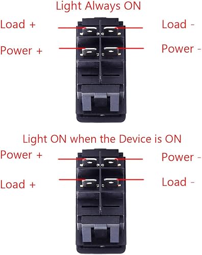 Miniatura 5 de Switch cambiador de lámpara con luz LED azul. Bote marino 76719 de E Support. 4 paquetes de 5 pines, Azul