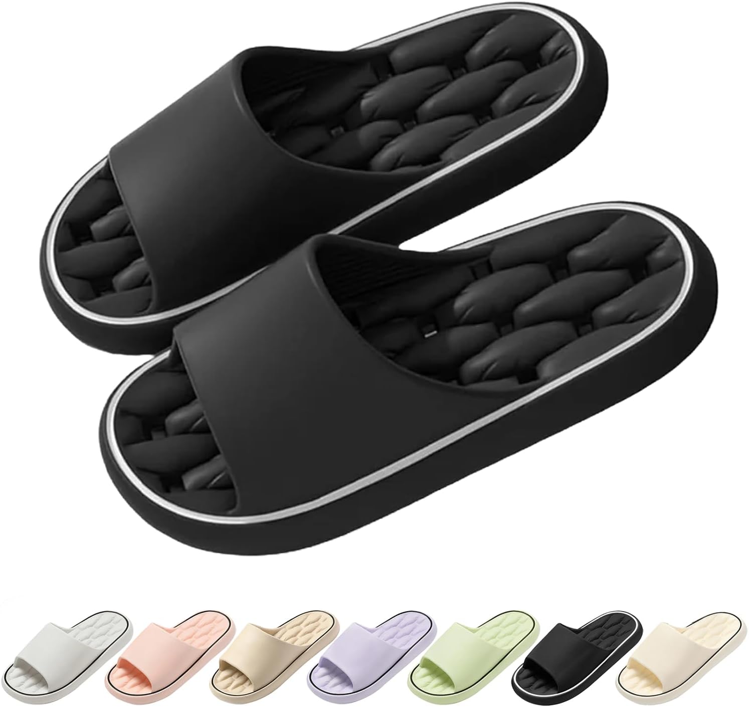 Pazvoza Baumme Hausschuhe - Ultraweich, Rutschfest & Schnelltrocknend Für Damen & Herren