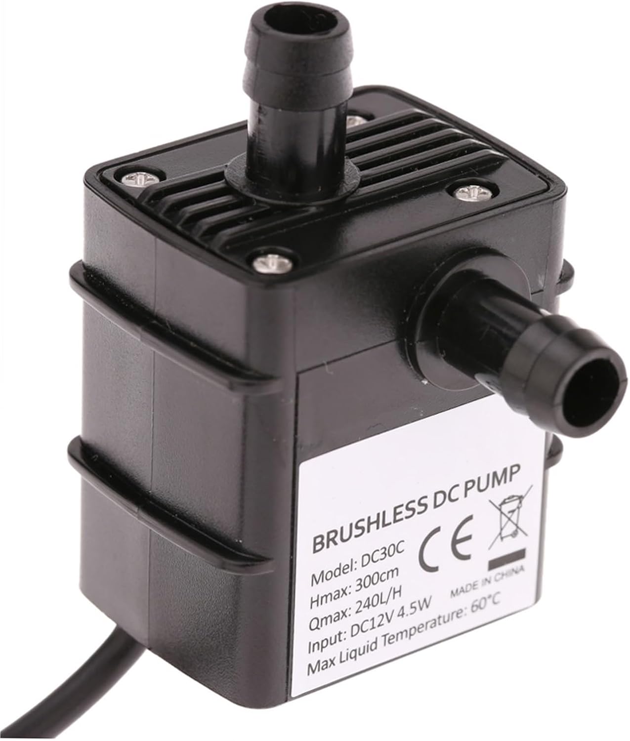 Mini DC12V 4.5W Micro Brushless Water Oil Pump Waterproof Submersible Fountain Aquarium Circulating 240L/H