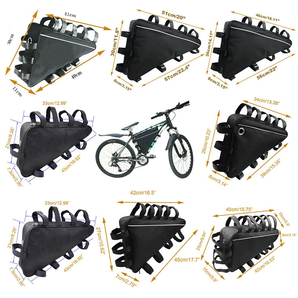 Elektrische Fahrrad-Dreieck-Batterietasche, Fahrrad-Fahrradtasche, Oberrohr-Dreieck-Tasche für E-Bike-Lithiumbatterie/Umbausatz, Fahrradteile-Toolkit