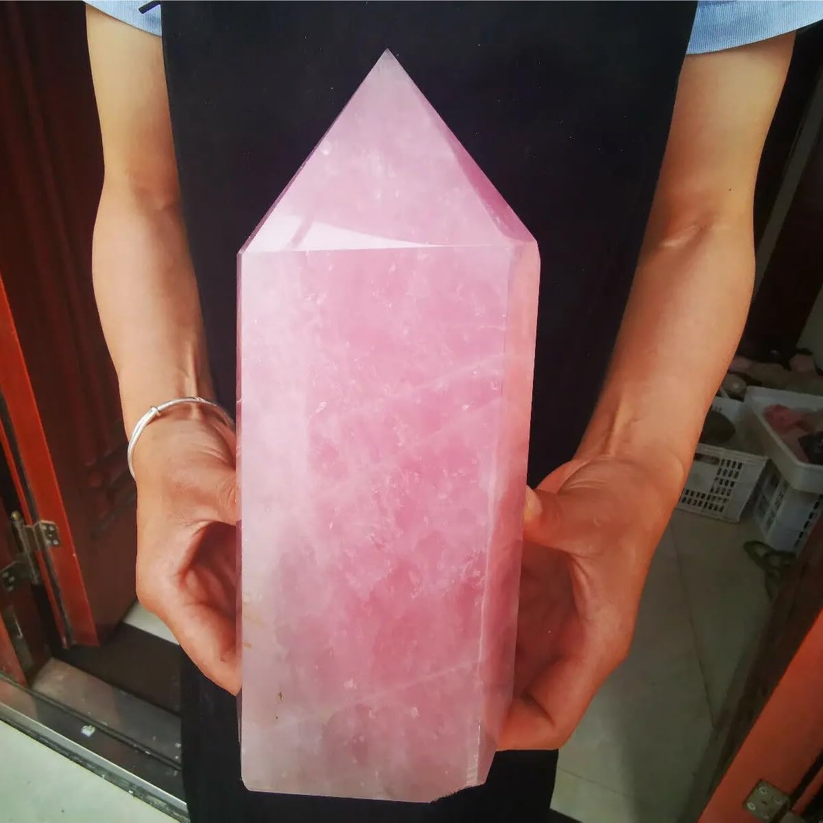 Ylquxeuv One Color Powder Crystal Column Wand Obelisk Home Decor(Size:1000g)