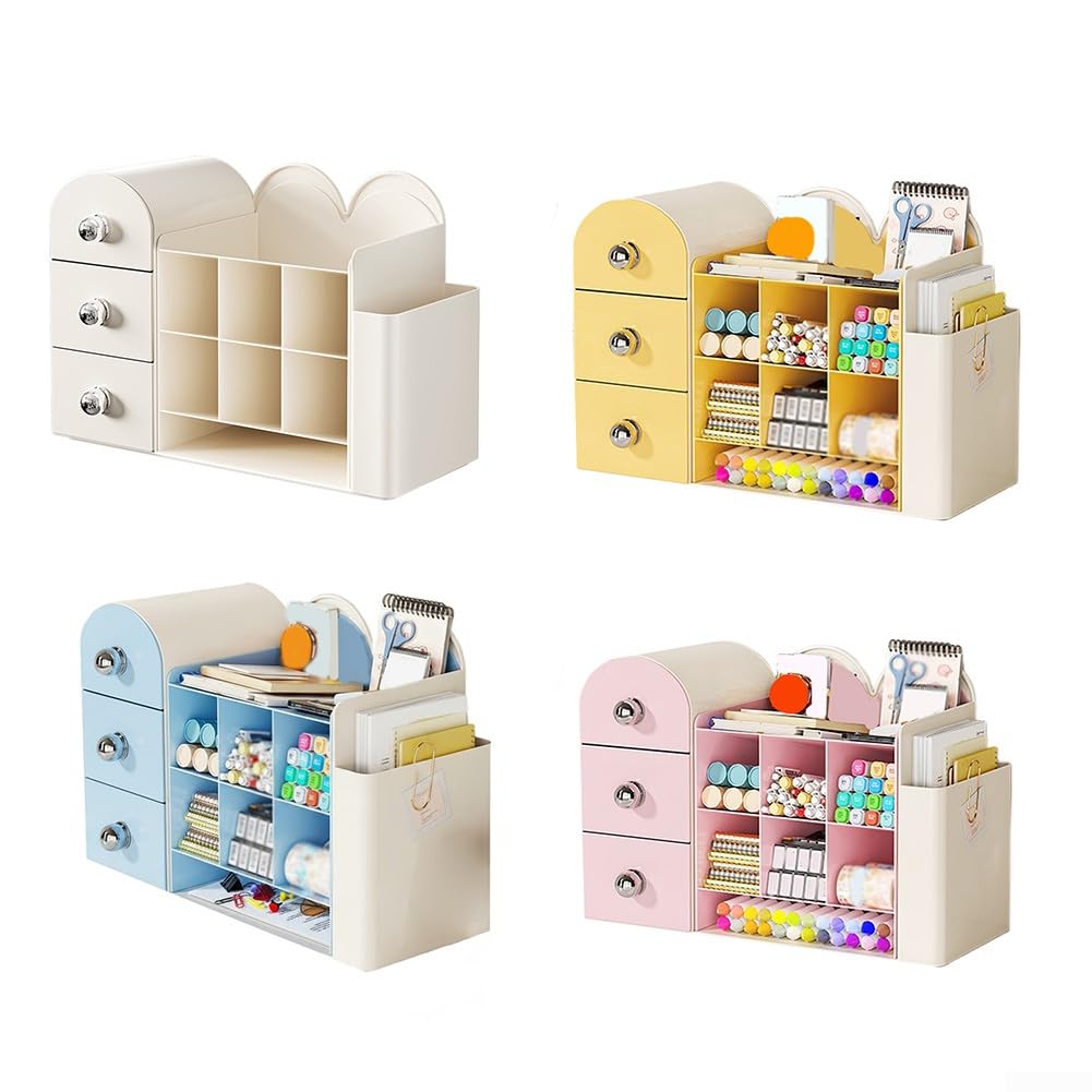 Organiseur de maquillage de grande capacité avec tiroirs et plusieurs compartiments pour cosmétiques, produits de soins de la peau, pinceaux et accessoires, design transparent pour comptoir