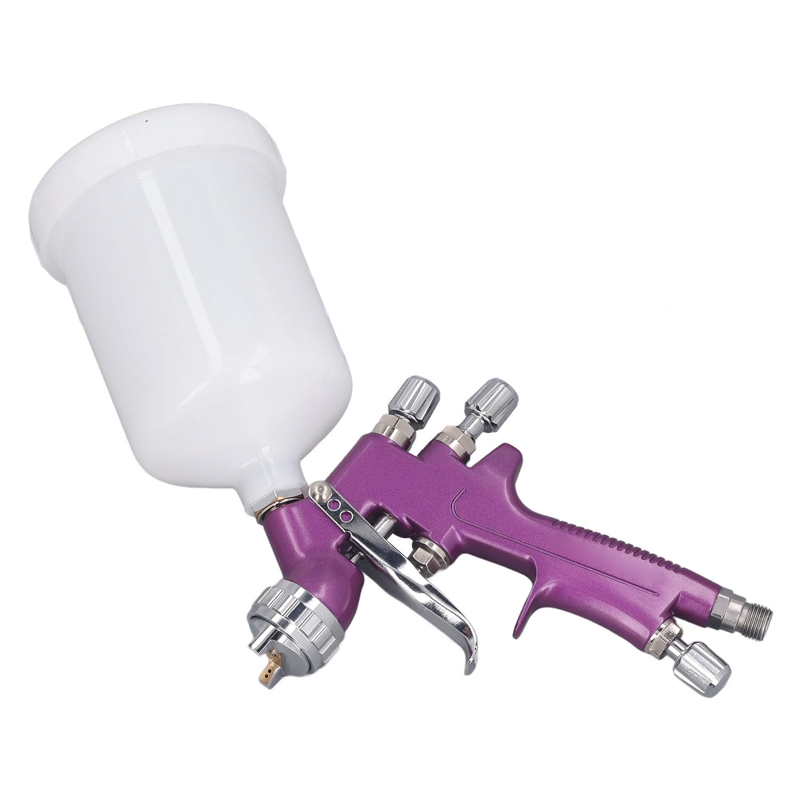 Pistola per Vernice Spray Resistente da 1,3 Mm con Doppie Manopole di Regolazione per Parti Automobilistiche, Mobili per la Lavorazione del Legno