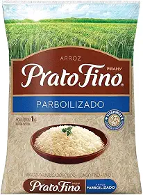 Arroz Parboilizado Prato Fino 1kg Tp1