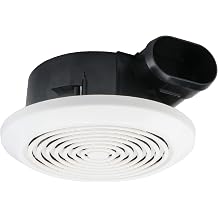 Holdly V2270-50 Upgraded Bathroom Exhaust Fan, 60 CFM, 1 Sone, 120V, Ceiling & Wall Mount Side Exhaust Fan for RV, Mobile Home, Laundry, Pantry, Closet, Fits 8-1/4" Opening, 3" Duct