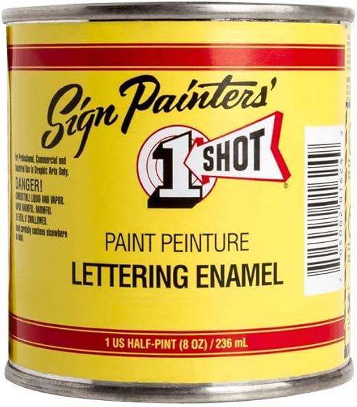 Sign Painters 1shot paint, 199L (Black/Negro)