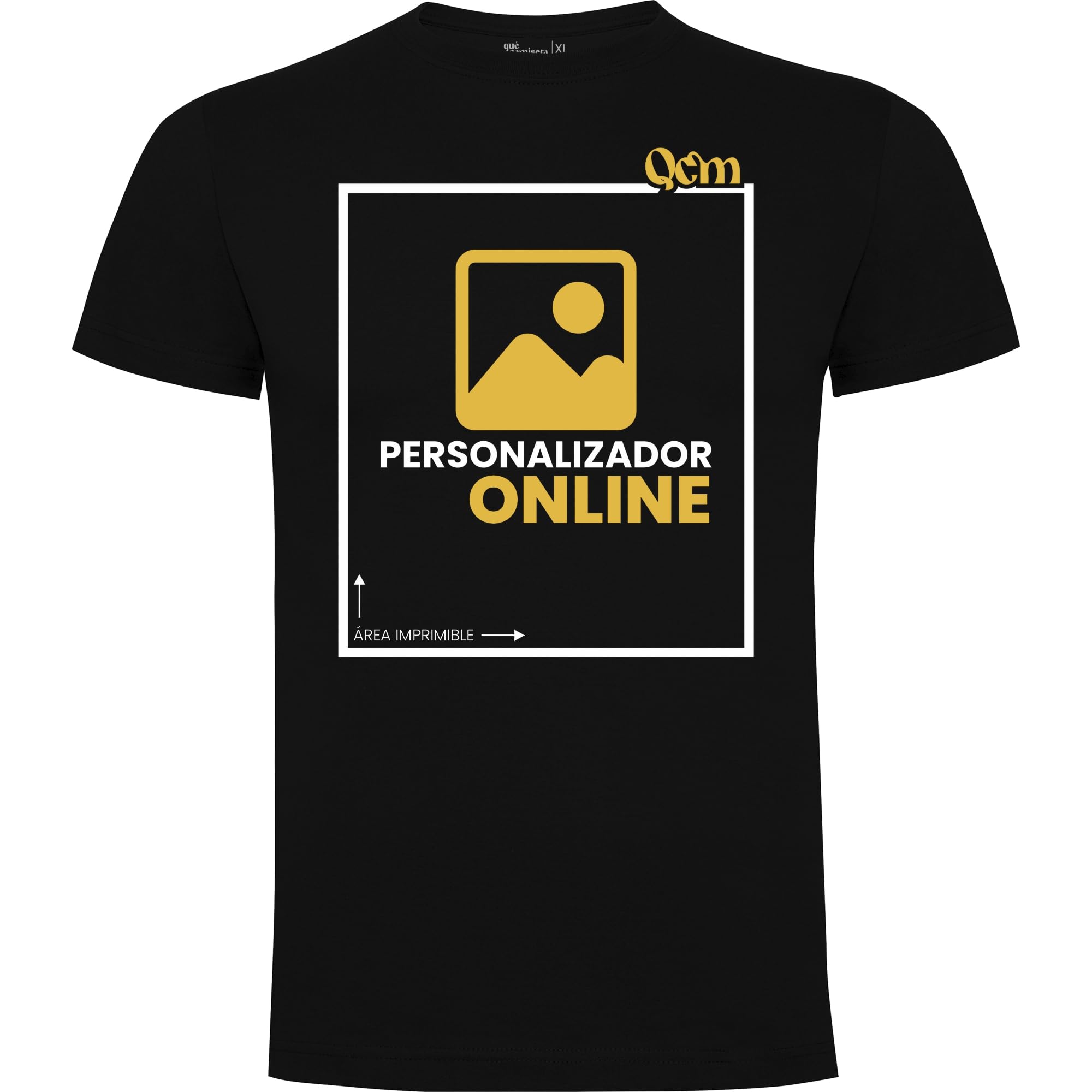QCM · Camiseta Personalizable · Hombre · Manga Corta...