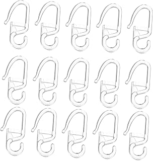 50pcs Bed Curtain Hooks Sliding Curtain Rings for Bedroom Bathroom Drapes Easy Install Smooth Glide