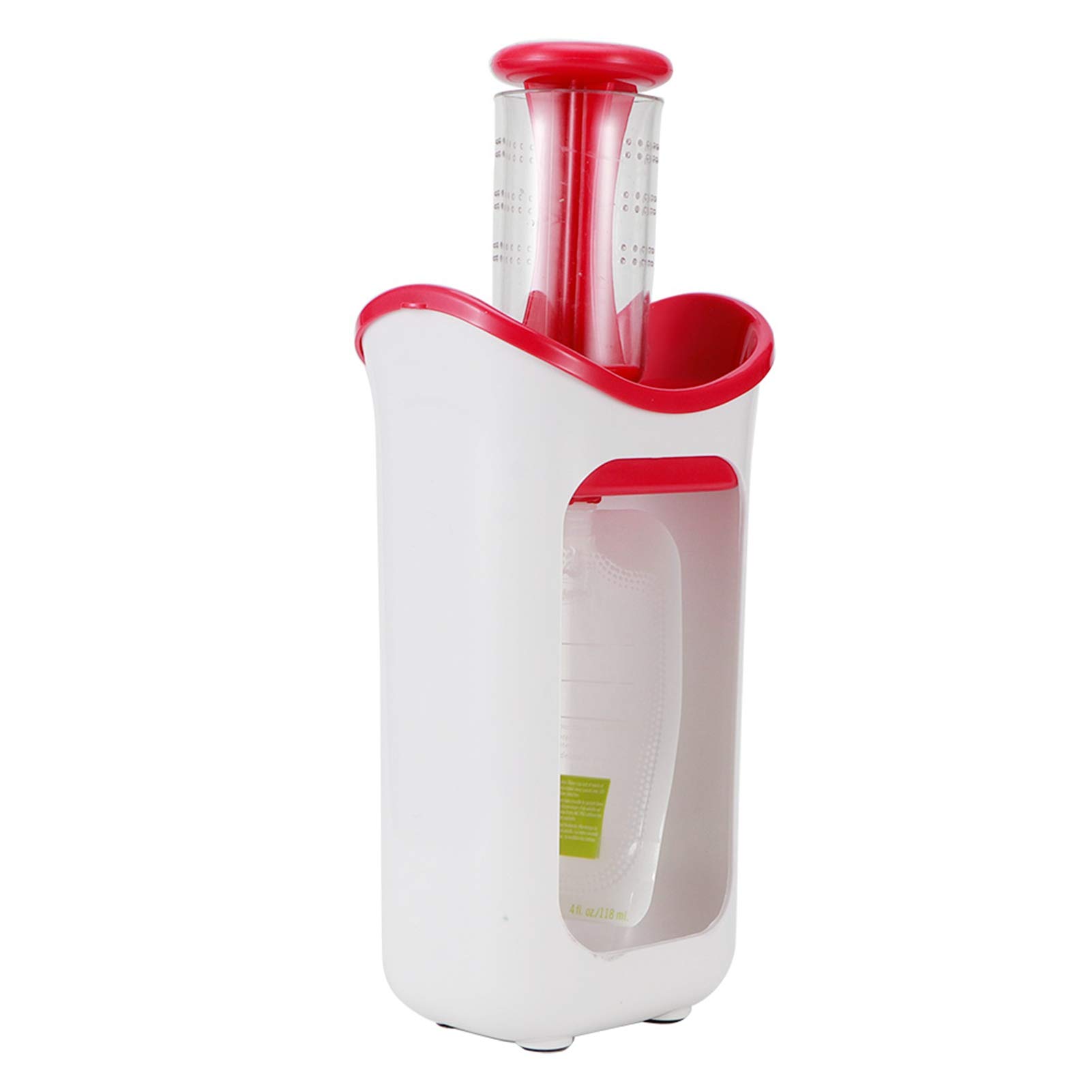 Station de compression pour aliments faits maison, système de magasin de presse, presse-purée de fruits portable, pochettes alimentaires faciles à nettoyer, passe au (Rose)