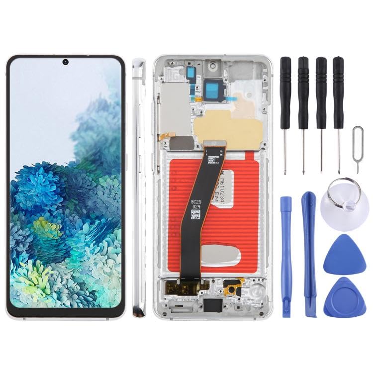 Mobile Phone Replacement Screen LCD Display for Galaxy S20 4G SM-G980F 6.12 inch TFT LCD Screen Digitizer Full Assembly with Frame, Not Supporting Fingerprint Identification Galaxy S Series Parts