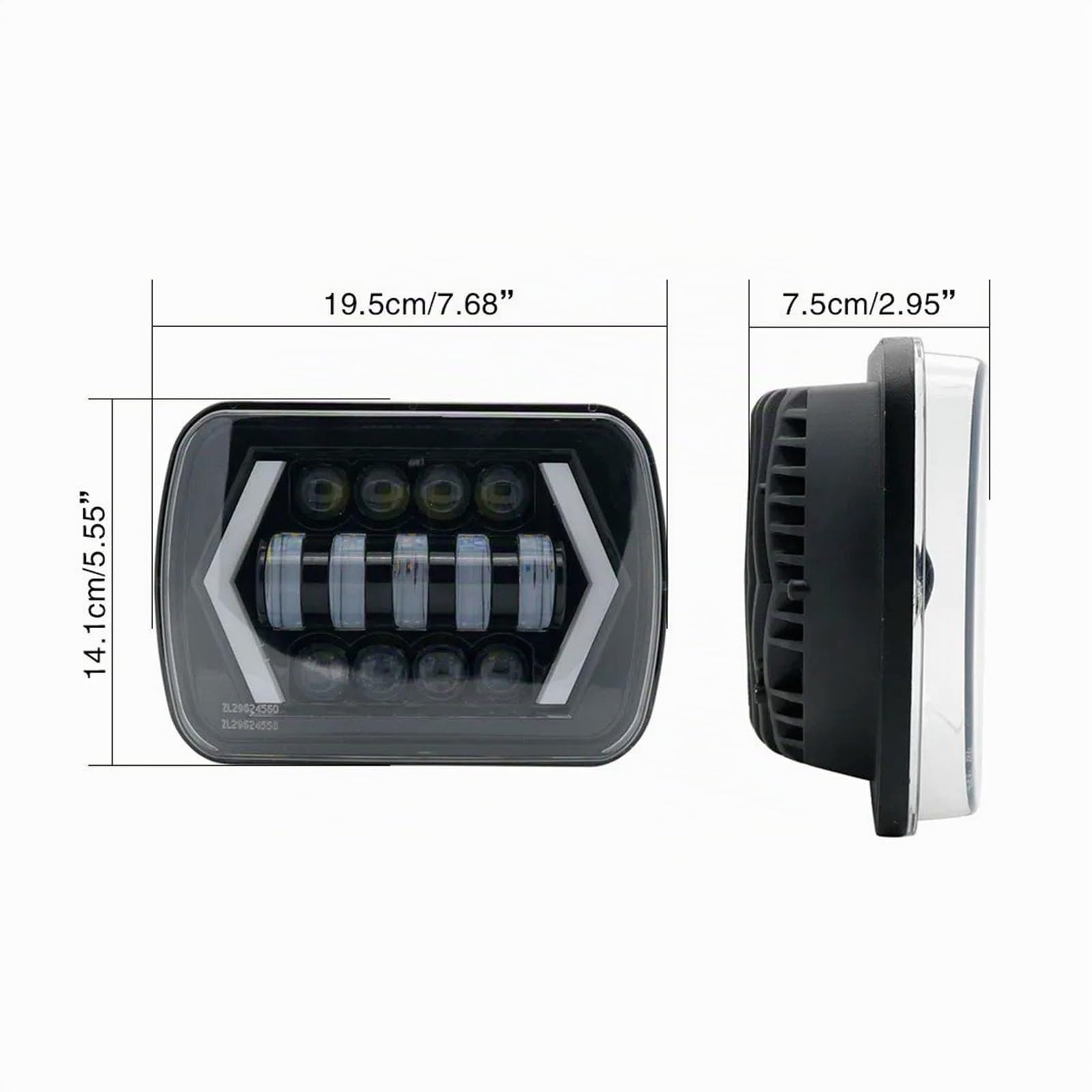 Faro Principal Para Nissan Para Patrol Y60 1980-1994 Faros Delanteros LED Impermeables De 7X6 5X7 Luces Altas Bajos DRL H6054 H5054 Faros Delanteros Coche(2 pieces)