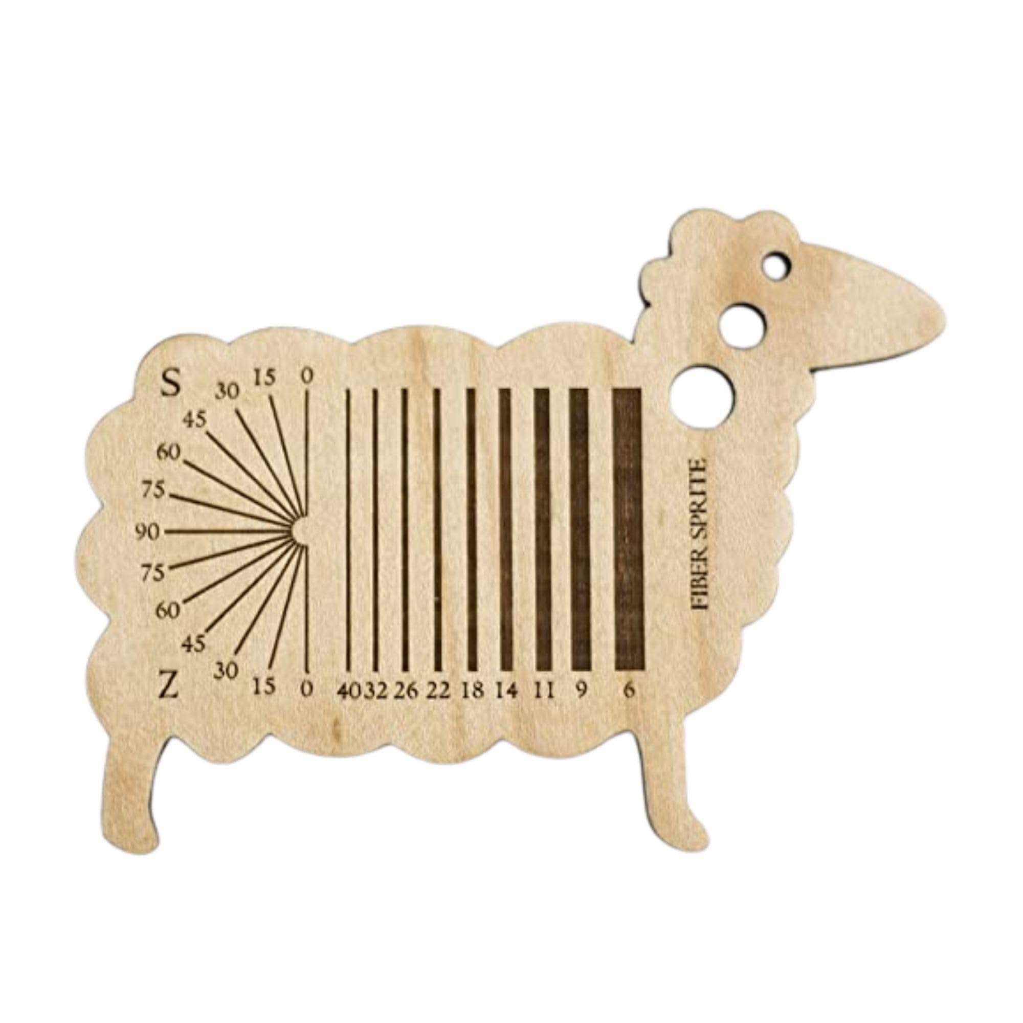 Sheepy Spinner's Multitool - Spinning Control Card with Twist Angle and Diz