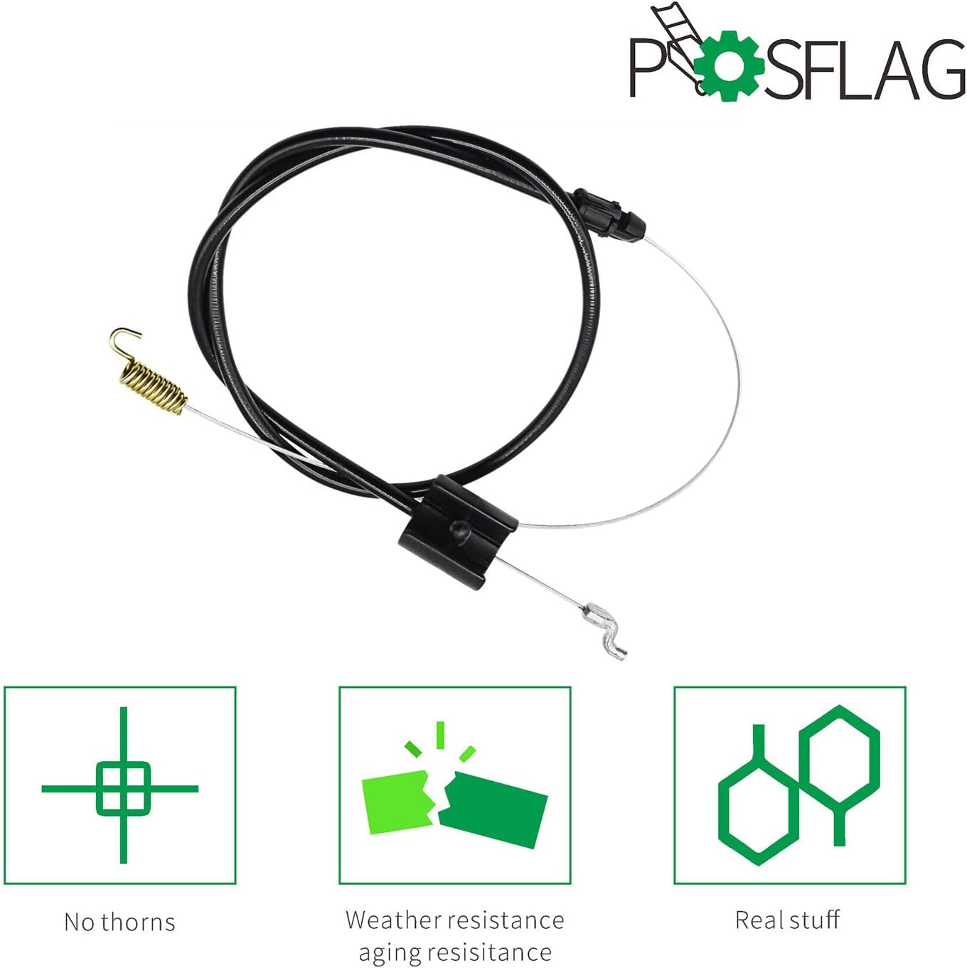 review POSFLAG 946-04237 Clutch Cable Replaces 946 04237 74604237 94604237 746-04237 746 04237 for MTD Yard Machines Yard Man and Troy-Bilt Snowblowers