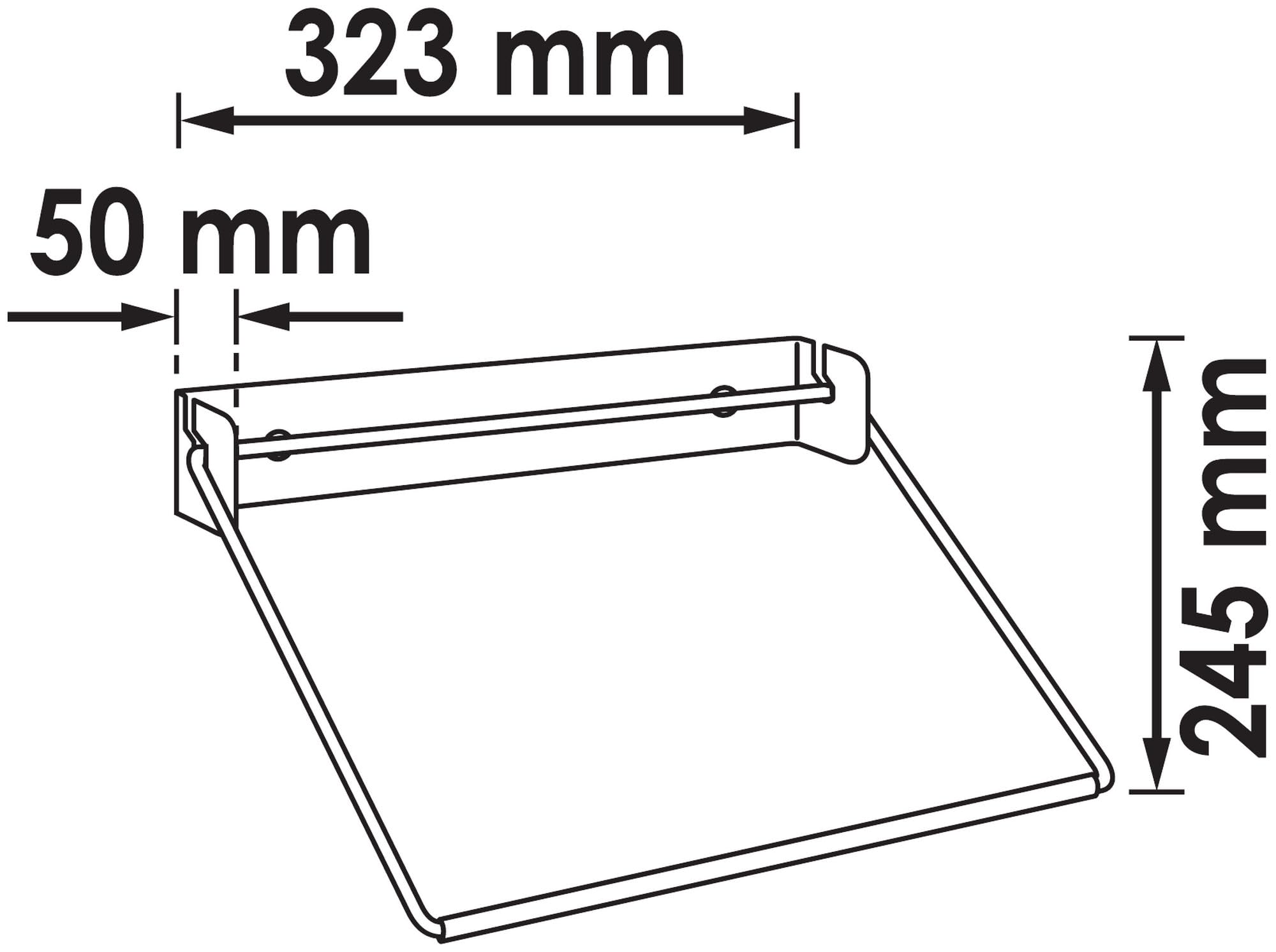ViGOR support pour rouleaux de papier, pivotant V6397, adapté à toutes les balances d'atelier ViGOR, pour rouleaux de papier jusqu'à 320 mm de large, pour un rangement pratique'.