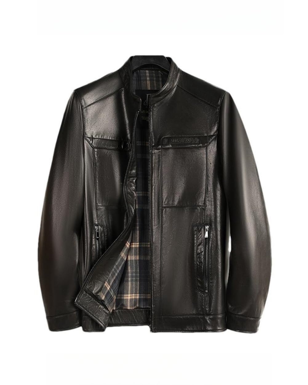 Amazon | [JINLUN] レザージャケット メンズ 山羊革 本革 革ジャン 皮