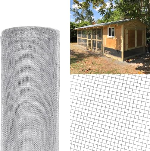 Malla de alambre de acero inoxidable 8 malla de 1 x 5 m, malla de filtro fino duradera para conejos, rejilla de metal resistente, tela de alambre versátil para uso doméstico e industrial
