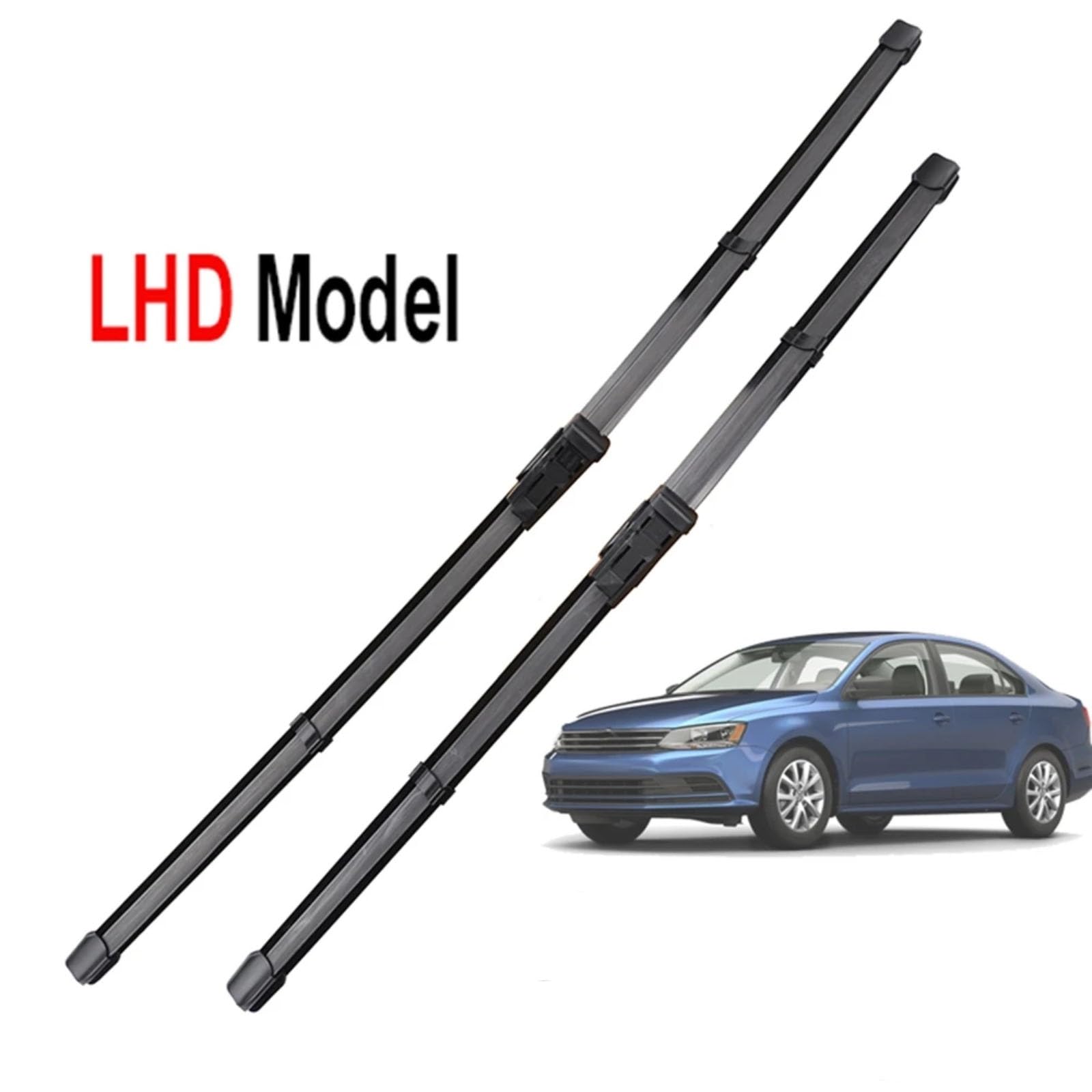Wischerblätter Vorne Für VW Für J&etta A6 MK6 Type 5C6 2011-2018 | Scheibenwischer-Set vorne, Ersatzblätter, Upgrade-Set, 2 Stück, 24 Zoll, 19 Zoll