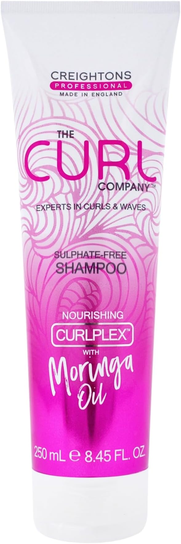 The Curl Company Sulphate-Free Shampoo (250 ml) - Gentle to Curls and Scalp, Perfect for Curls, Kinks, Coils and Waves Professionally formulated with Curplex & Nourishing Moringa Oil.