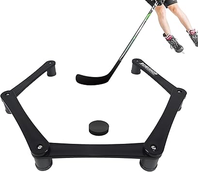 Hockey Training Equipment, Adjustable Hockey Stick Handling Trainer for Puck Control and Coordination, Portable Stickhandling Training Tool, 5/7-Section