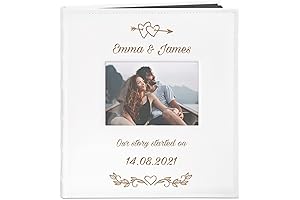 Personalized Wedding Album with Photo Frame