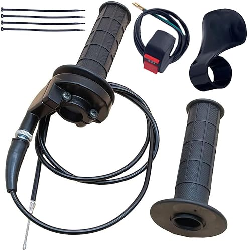 Auto-Moto Puños de Acelerador del Manillar + Cable del Acelerador + Abrazadera de Carcasa del Acelerador para 50cc 79cc 125cc 250cc Moto de Cross