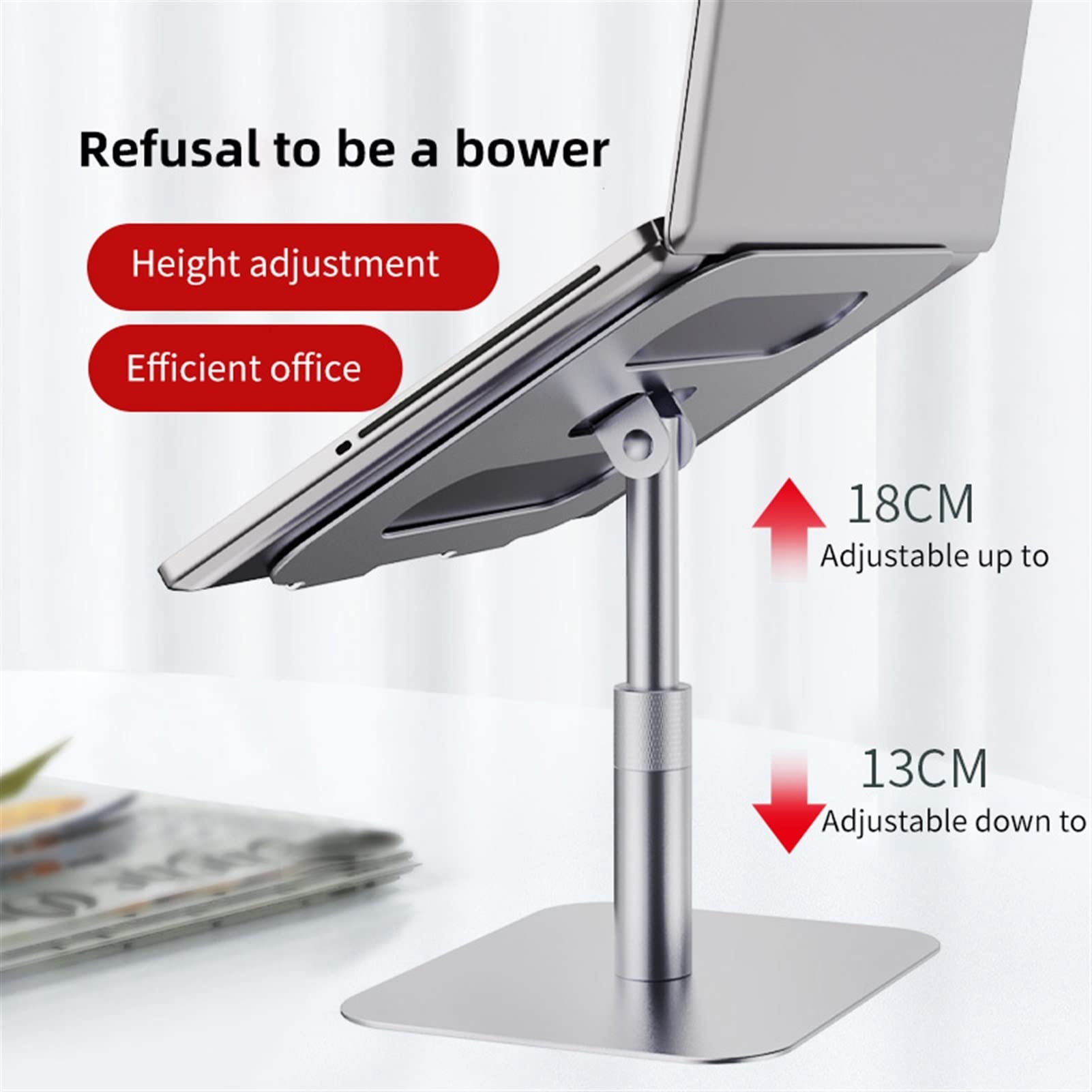 Laptop Stand Laptop Riser Stand Stack Kąt Regulowana wysokość 360 Obrotowy aluminiowy ergonomiczny element notebookowy uchwyt stojak Stojak na Komputer (Color : Z45 S)