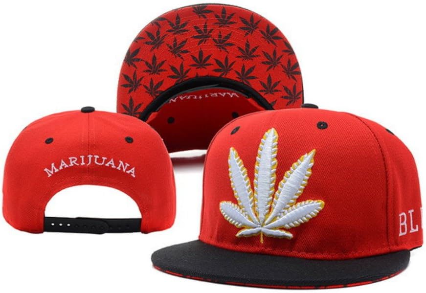 Marijiuana Baseball Cap Collection Large Red