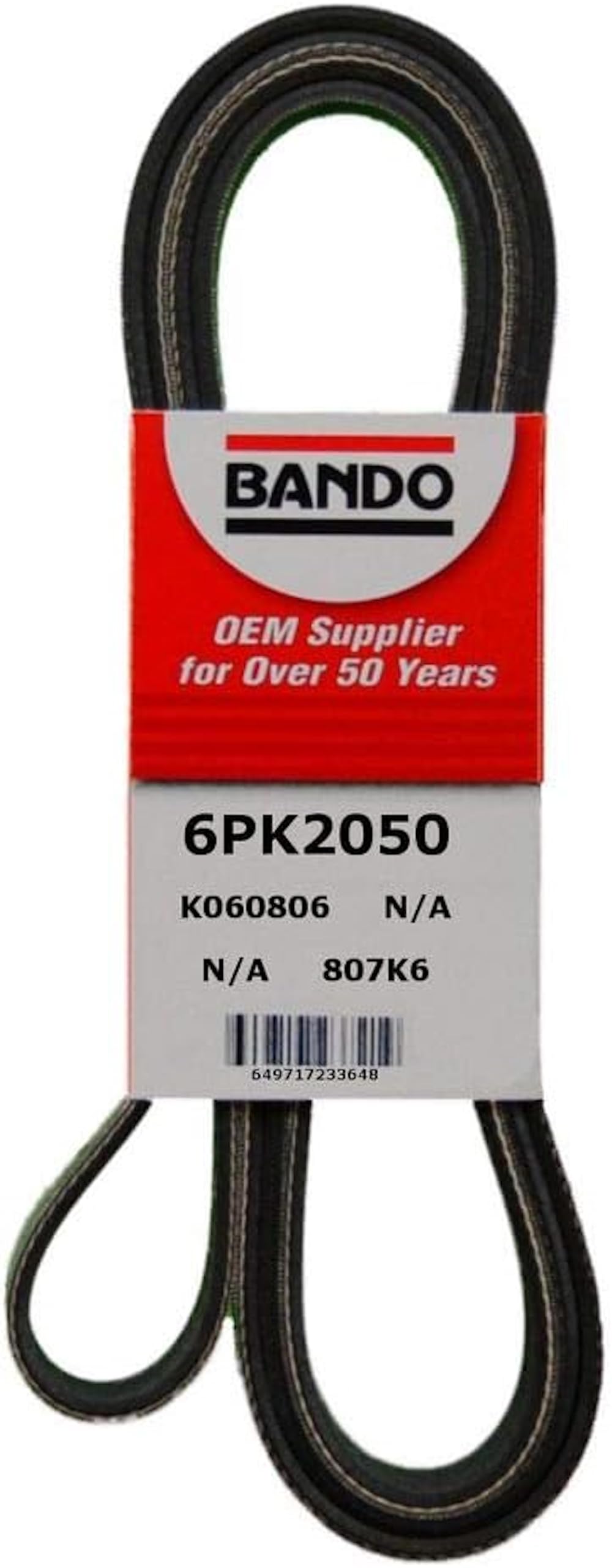 Bando 6PK 2050 Rib-Ace Replacement Belt for Ford Ikon 1.6-image-49