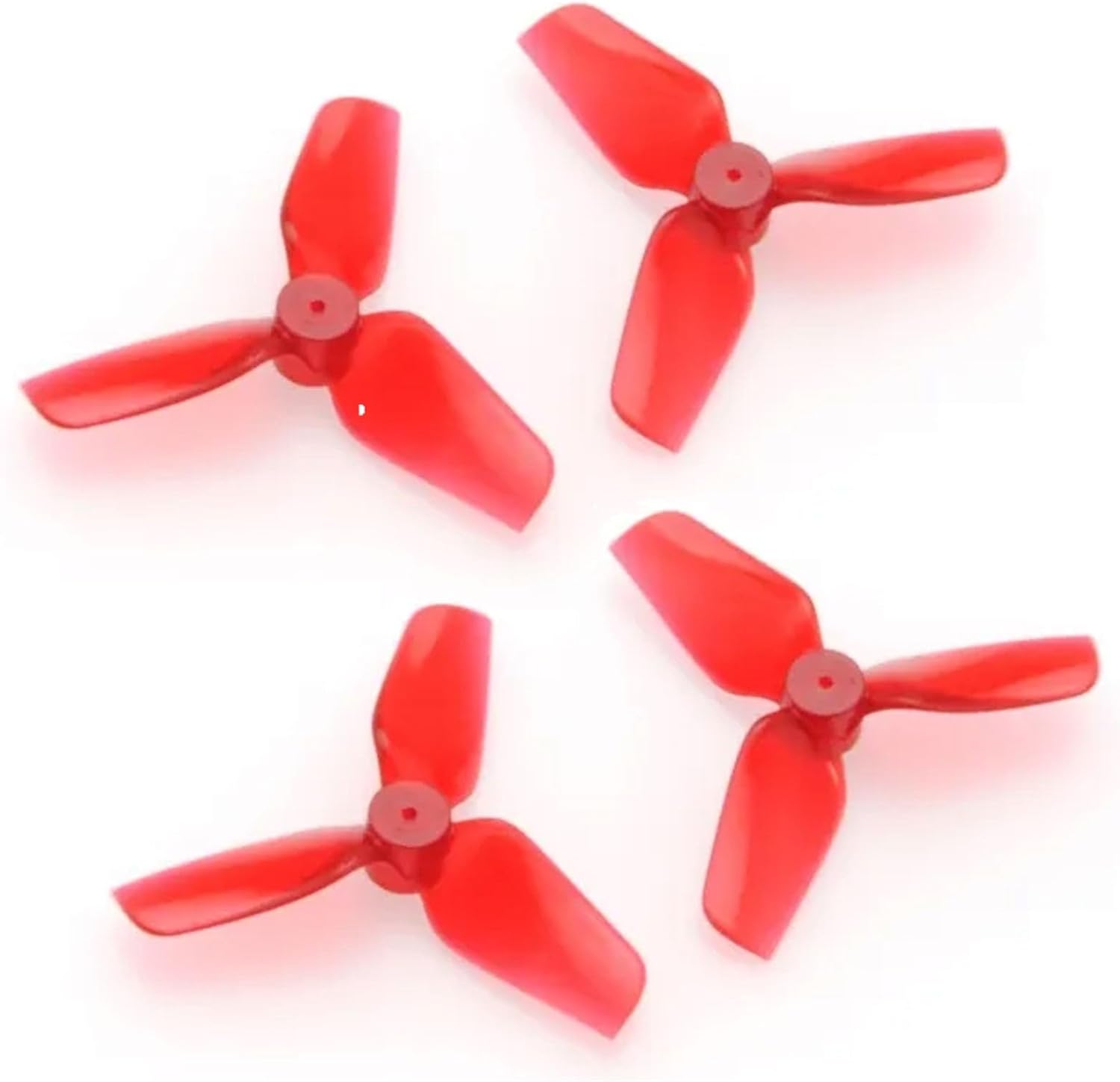 12pcs HQProp 35MMX3 35mm 1mm Shaft 3-Blade Propeller Set (6X CW / 6X CCW) Poly Carbonate (Red)
