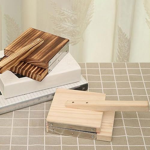 Miniatura 8 de Kichvoe Prensa de tortilla de madera mexicana tortillera prensadora de albóndigas para hacer masa de pastelería, herramienta para tortilla casera