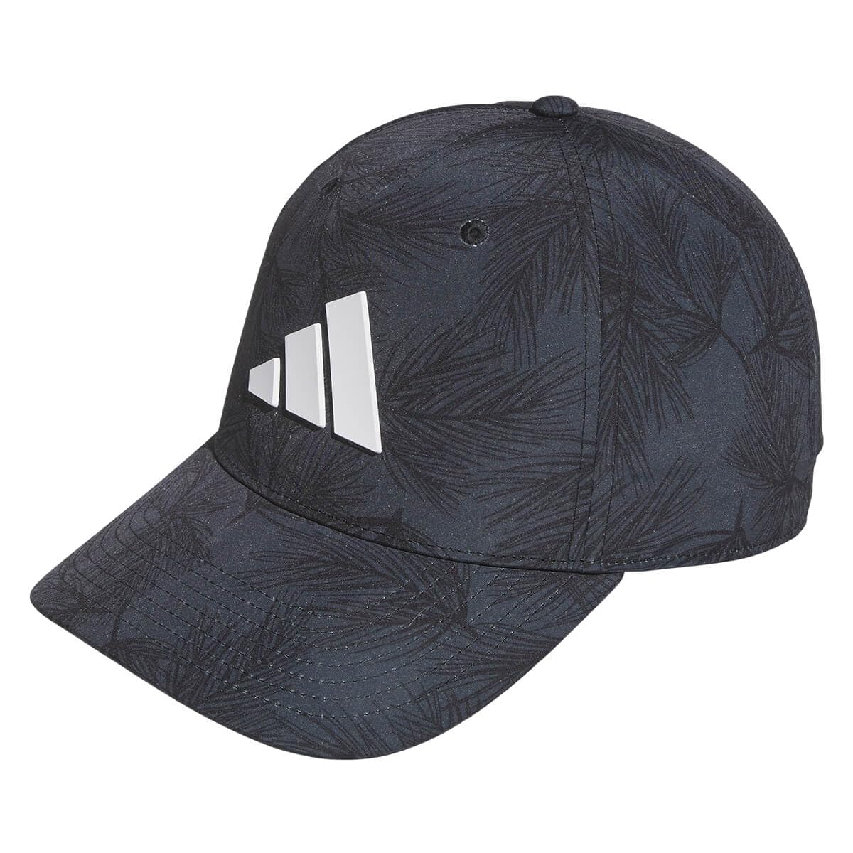 Adidas Men's Black Golf Tour Print Snapback Cap - One Size