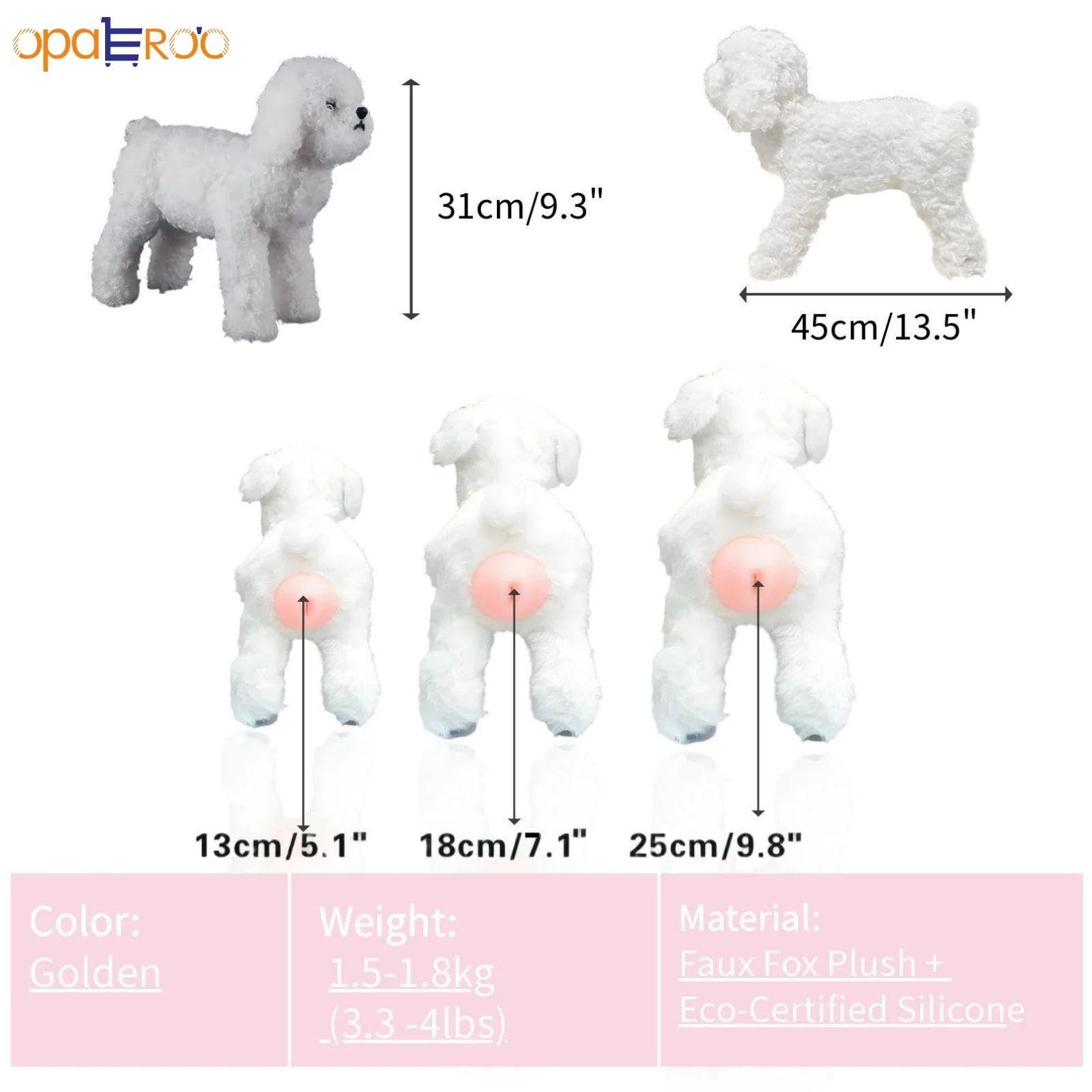 Jouet de matériel de Chien, Jouets de Compagnon pour Chiens en Silicone avec Ventouse, Simulation Pet Oestrus Vent 25cm/9.8in