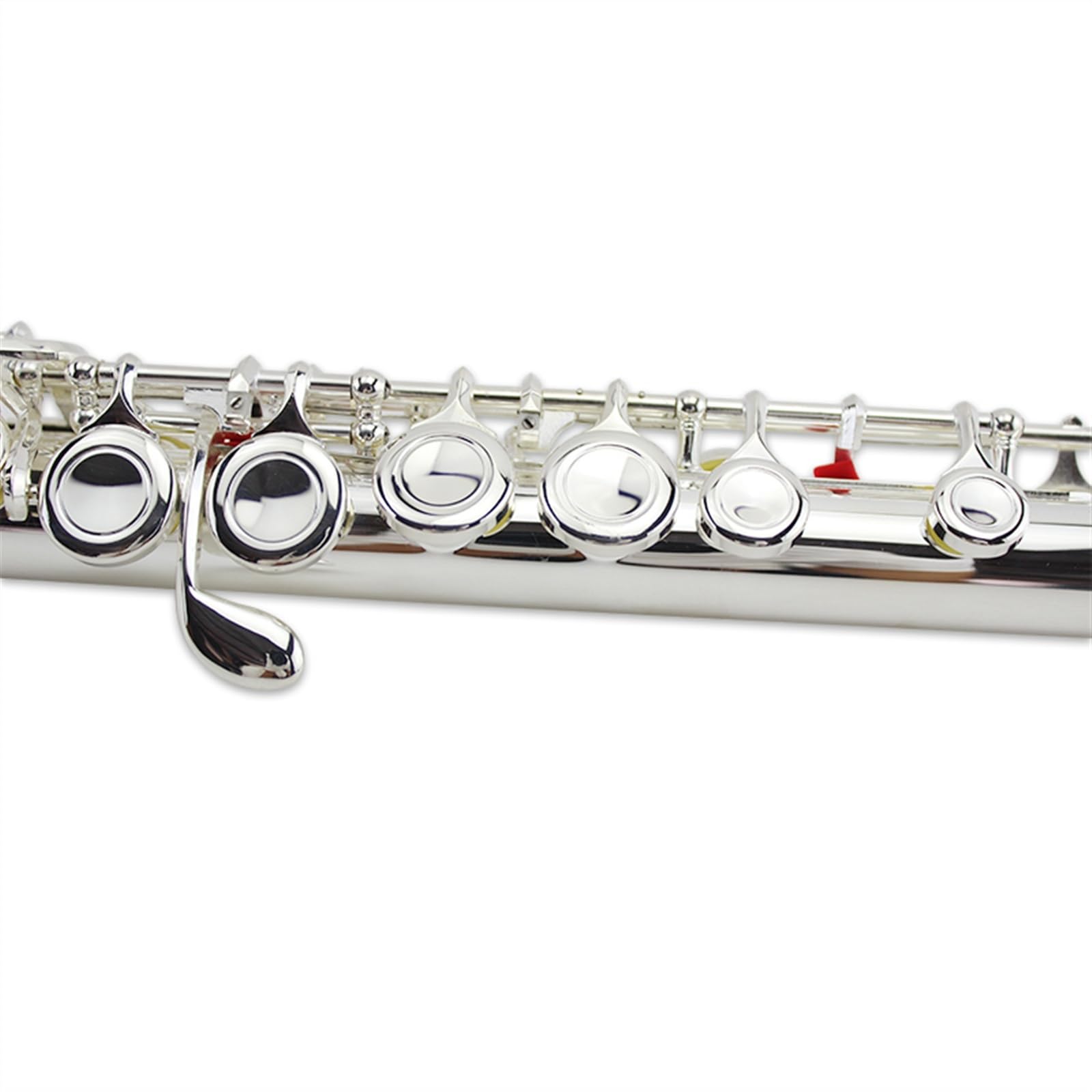 Professionale Flauto Traverso Strumento Per Flauto Traverso Placcato Argento In Rame Bianco Con Foro Chiuso A 16 Tasti Con Chiave E Divisa