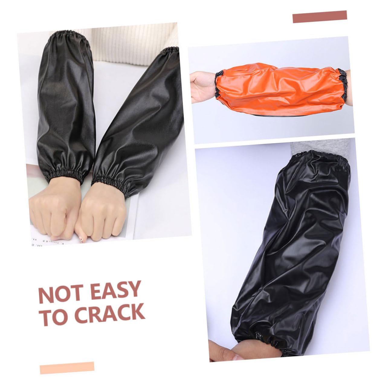 VILLFUL 3 Pairs Composite Waterproof Sleeve Oil-proof Oversleeves Arm Covers for Men Portable Oversleeves Waterproof Oilproof Oversleeves Arm Sleeves Protector Cooking Oversleeves Pvc