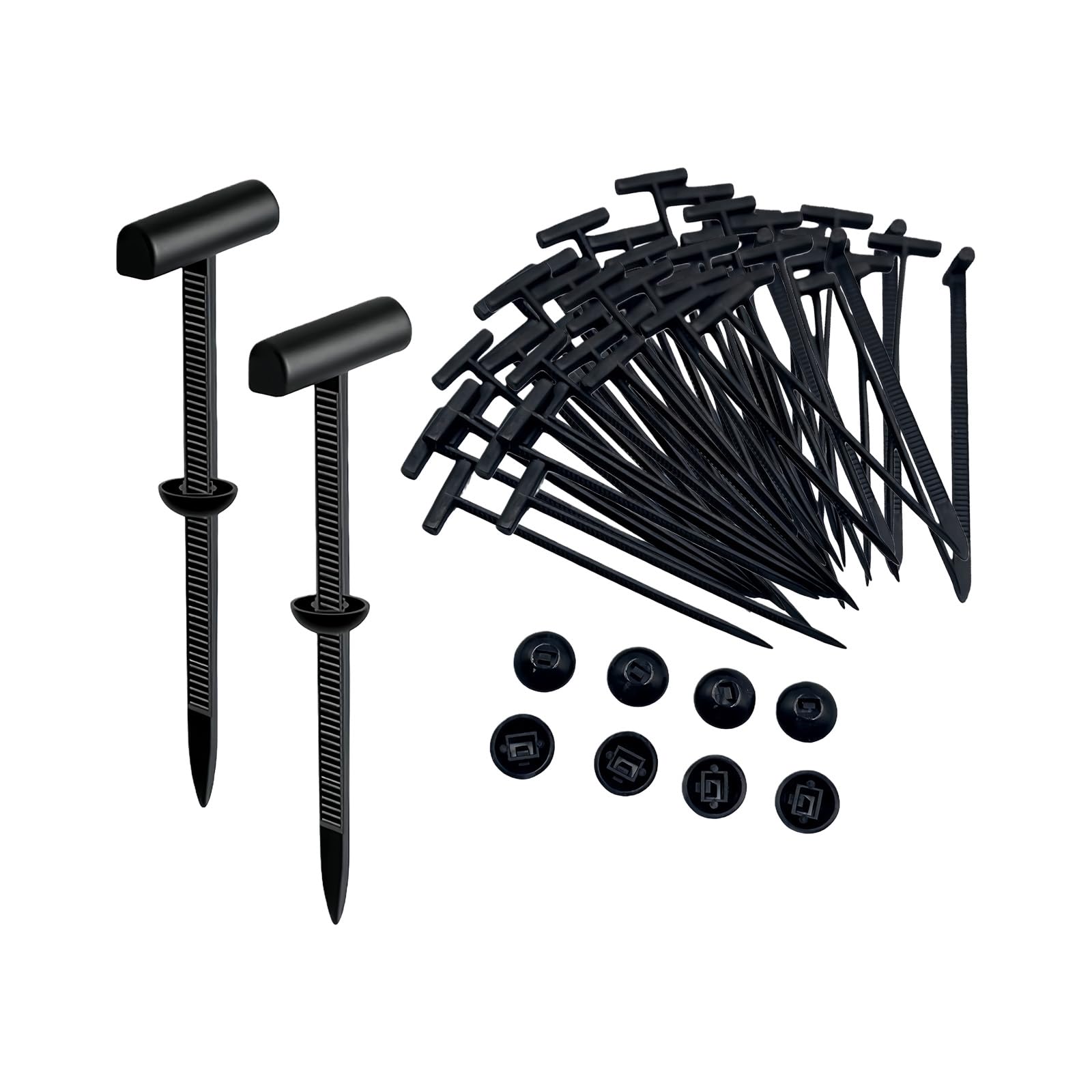 Msioytog Black Multipurpose Nylon Cable Tie Fastener, Tie Buckle For Car Maintenance & Wire Management Automotive Zipper Clips