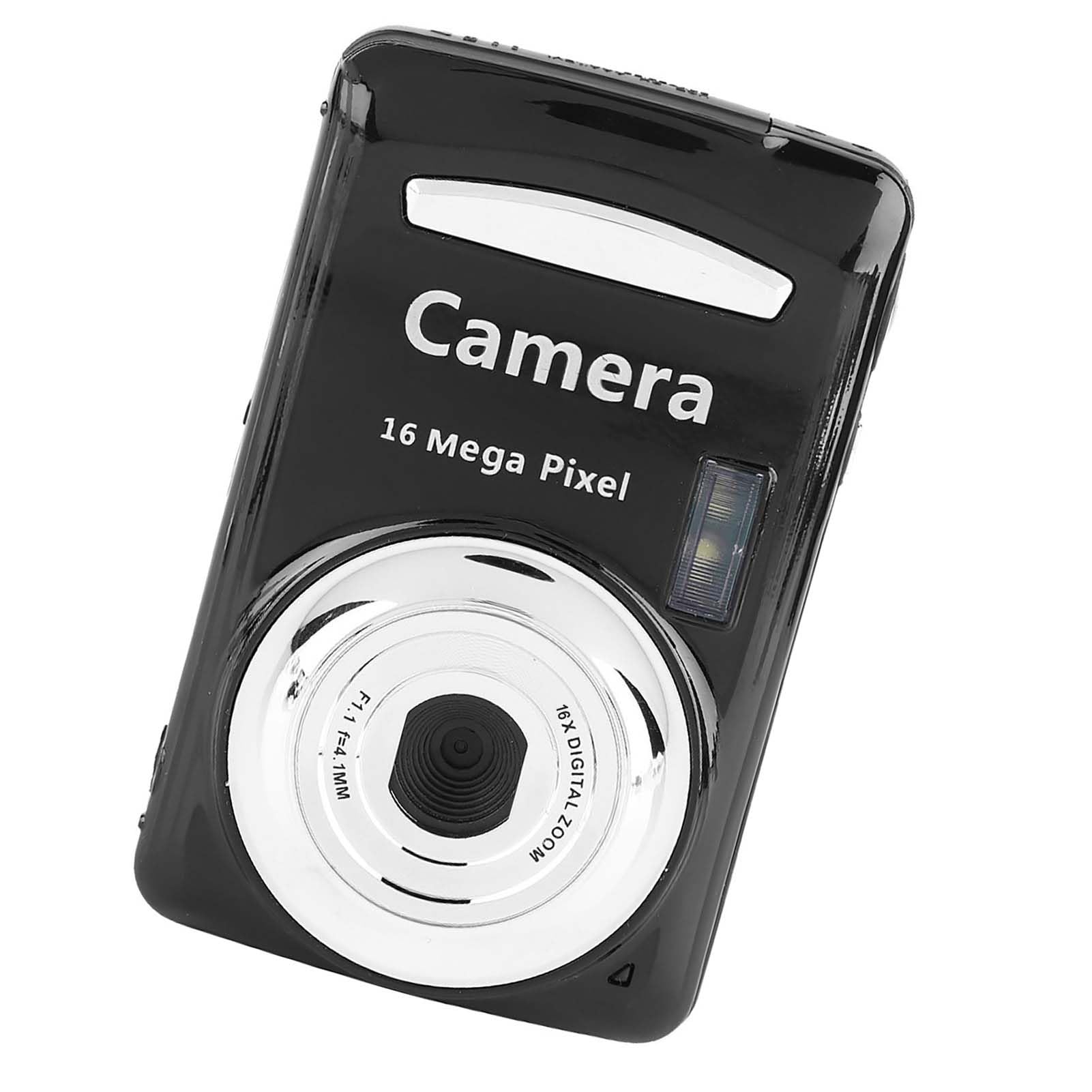 mini camcorder 16x zoom video camera 720p camera 16mp digital camera for easy travelers (black)
