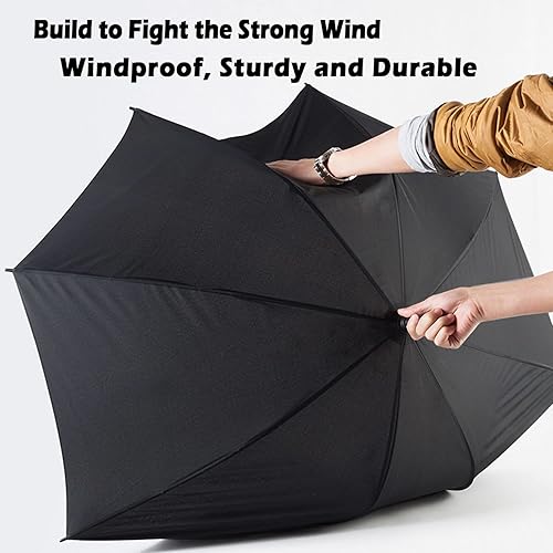 Miniatura 4 de LANBRELLA Paraguas de golf 627280 pulgadas extra grande de gran tamaño a prueba de viento paraguas