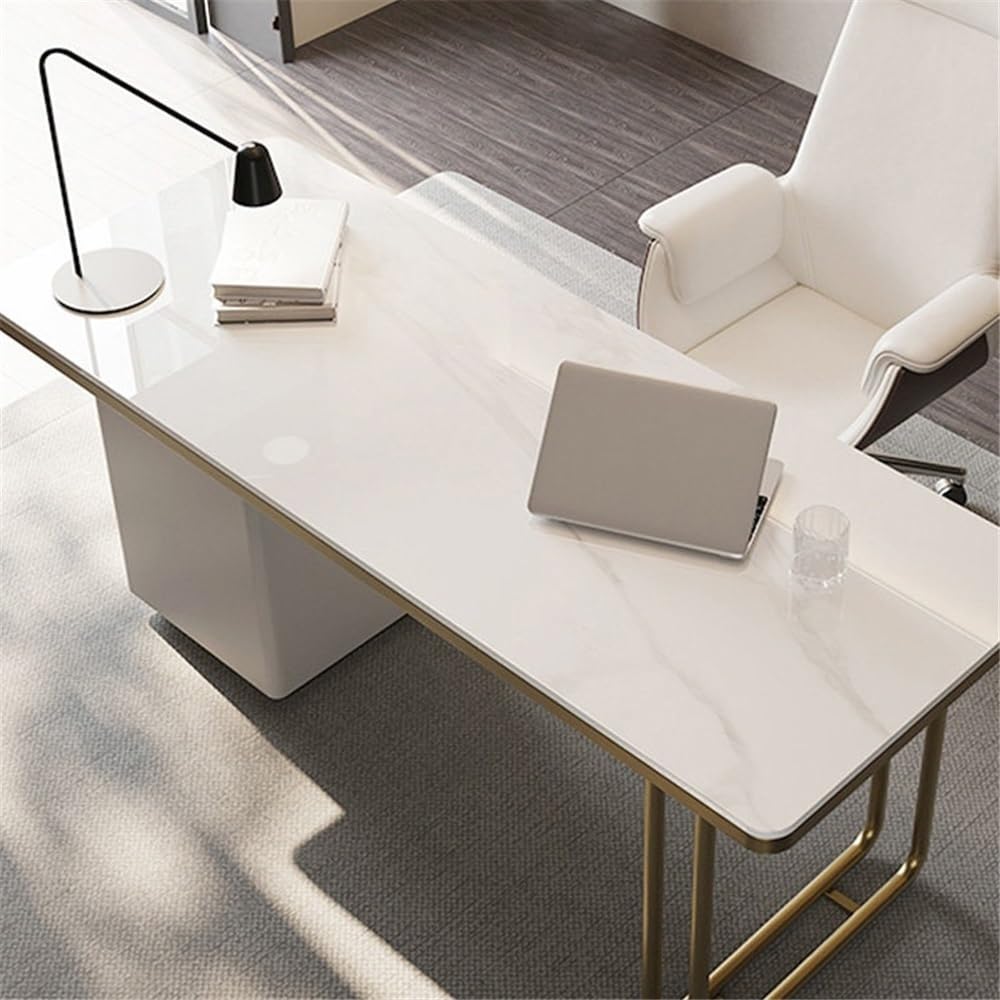 Table Bureau de Travail Moderne for Ordinateur Portable, Bureau d'écriture Robuste Luxe(M)