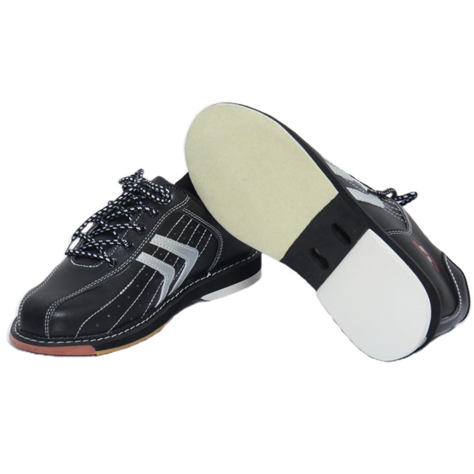 SDEQA Zapatos de Bolos para césped para Hombre, de Cuero, Transpirables, Antideslizantes, Ligeros y para jóvenes