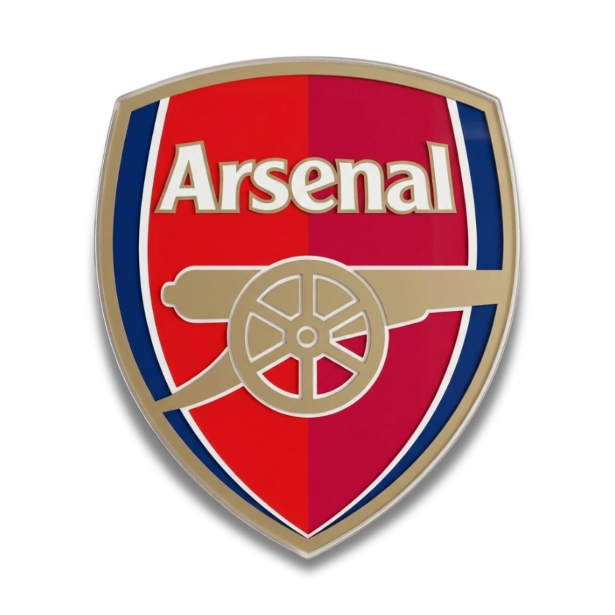 fan decor Arsenal FC Wall Plaque – Officially Licensed Acrylic Wall Art – 50 x 42.5cm with Hanging Kit – Arsenal Gift for Men, Boys and Fans – Bedroom, Gaming Room and Man Cave Decor — image 1