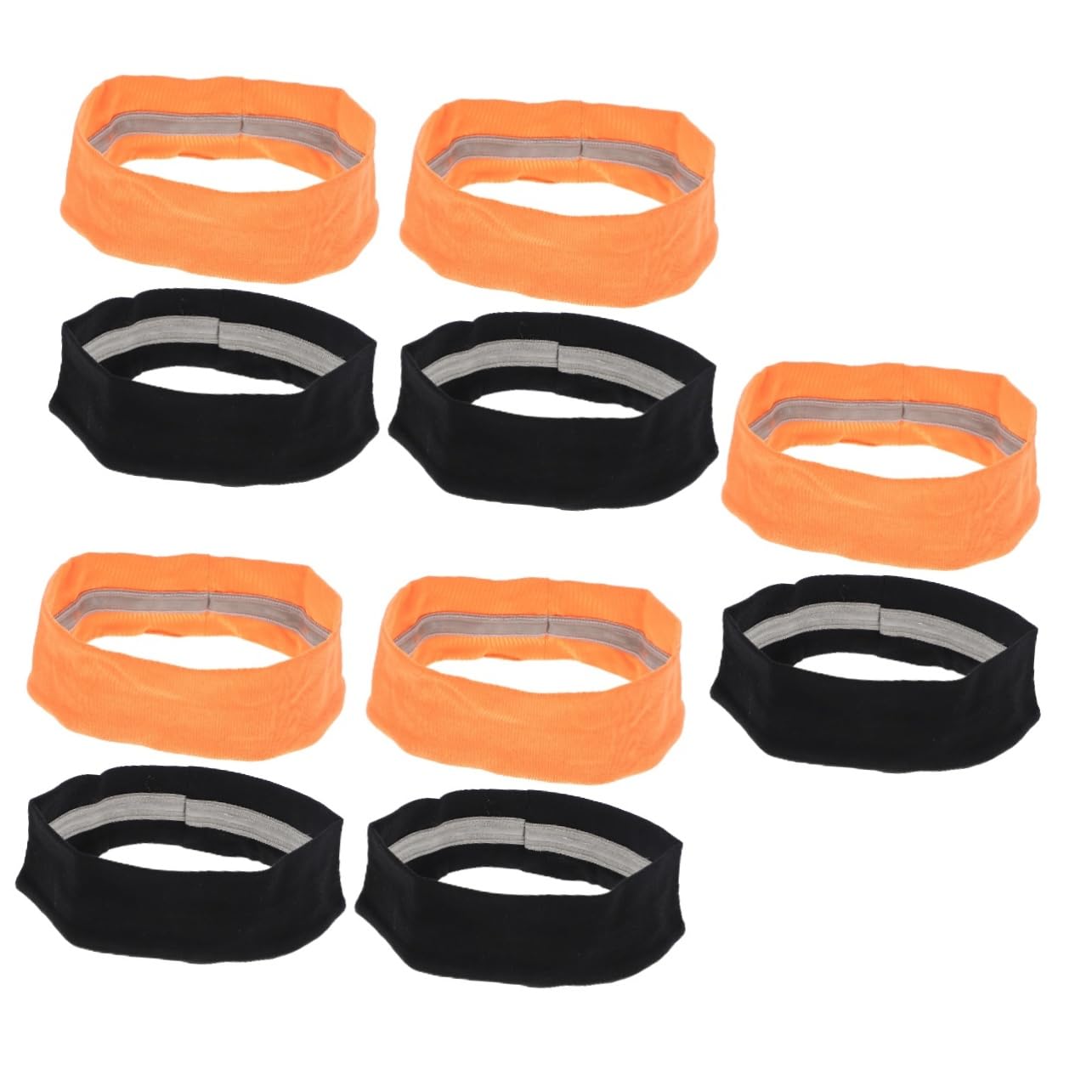 BESPORTBLE 10 Pièces Bandeau De Sport Bandeau Extensible Entraînement Tête Enveloppement Accessoires De Basket-Ball Bandeaux Épais Bandes De Cheveux Élastiques Bandeaux Absorbant La Sueur