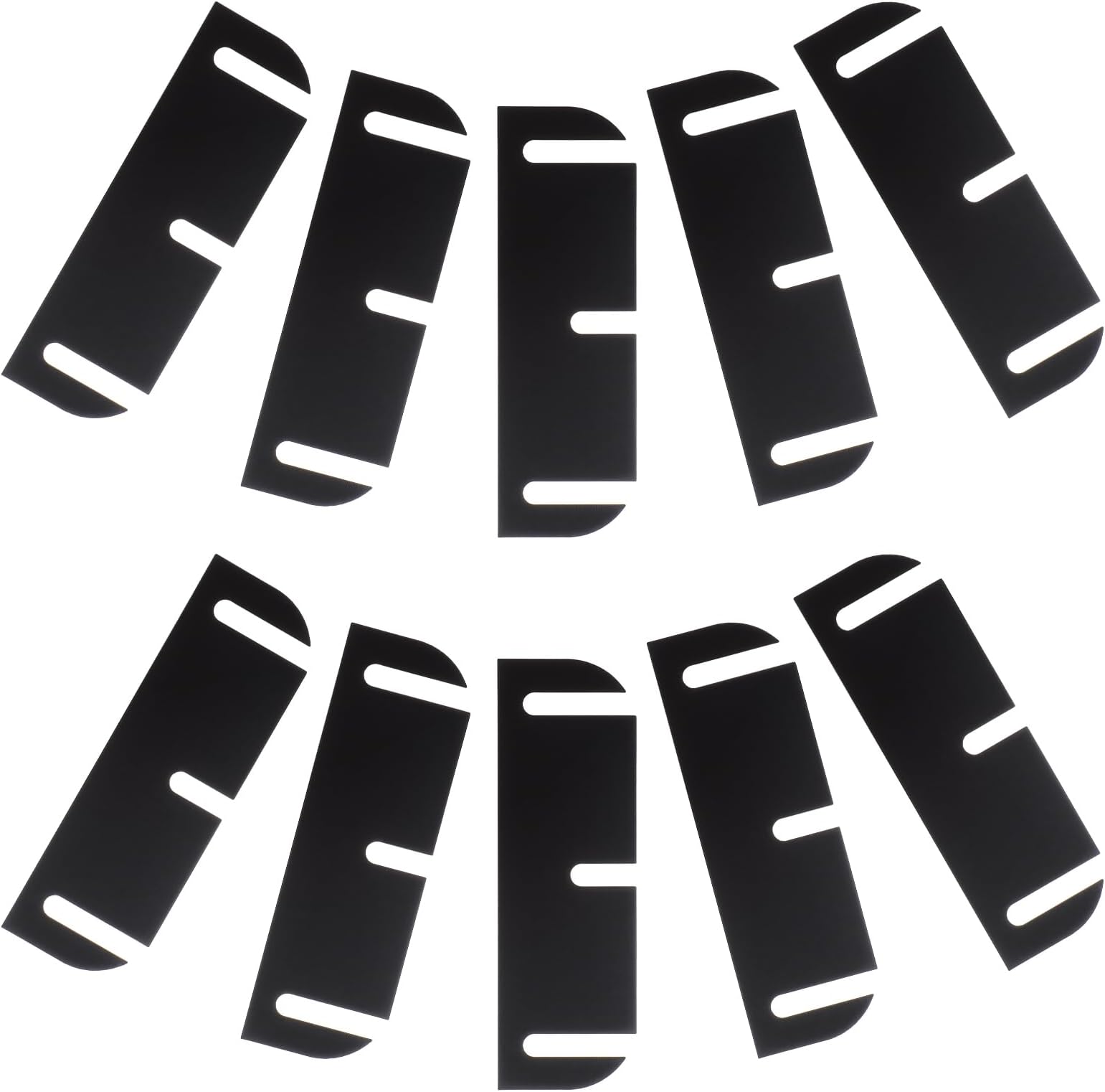 Door Hinge Shims, 10 Pcs 3.5 Inch Black PC Hinge Spacers for Door Hinge Repair Kit - Fix Door Alignment, Air Leakage & Misalignment