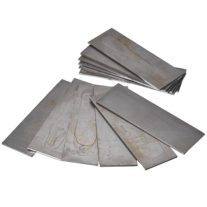 uxcell 2x6 Inch Mild Steel Welding Plate, 11 Gauge Welding Practice and Training for MIG, TIG, ARC, Gas, Stick, 12PCS