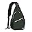 MOSISO Sling Backpack, Multipurpose Crossbody Shoulder Bag Travel Hiking Daypack, Midnight Green, Medium