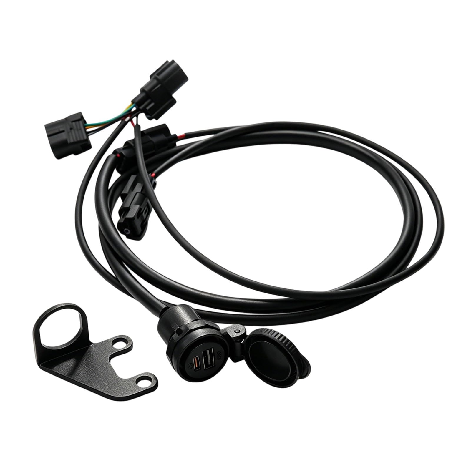 Steckdose für elektrisches Motorradzubehör mit USB A und USB C