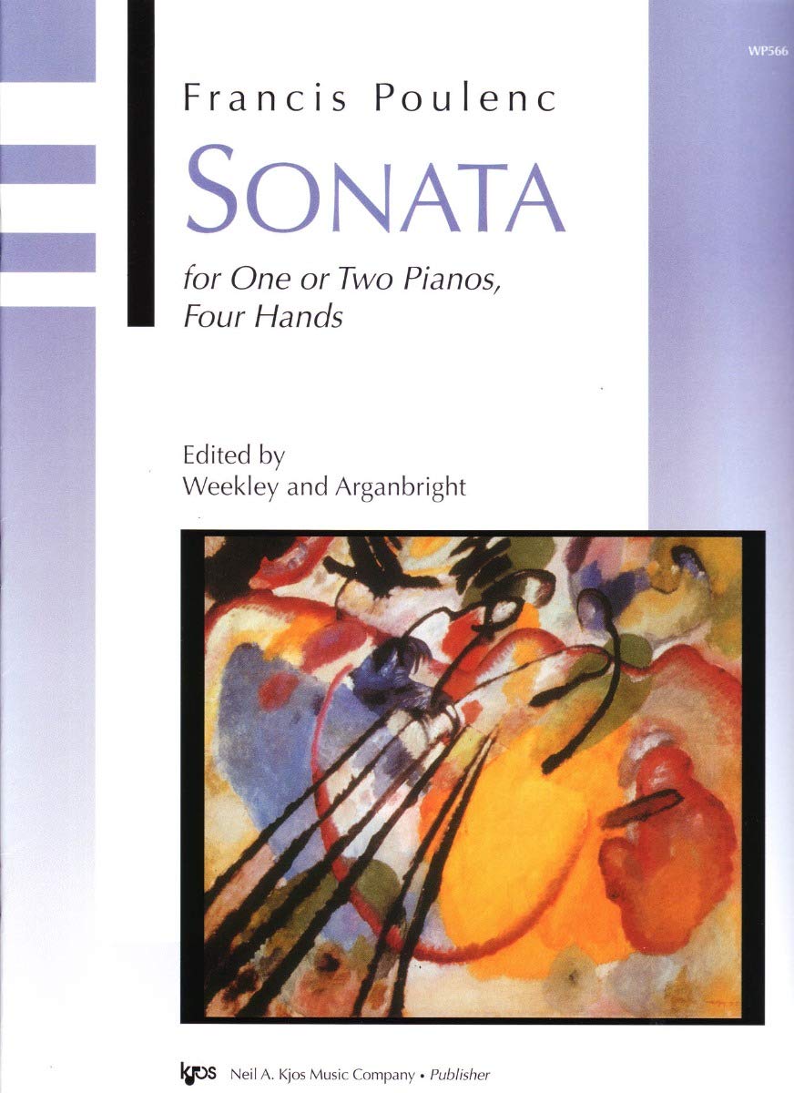 WP566 - Sonata for One or Two Pianos, Four Hands - Poulenc: Francis ...