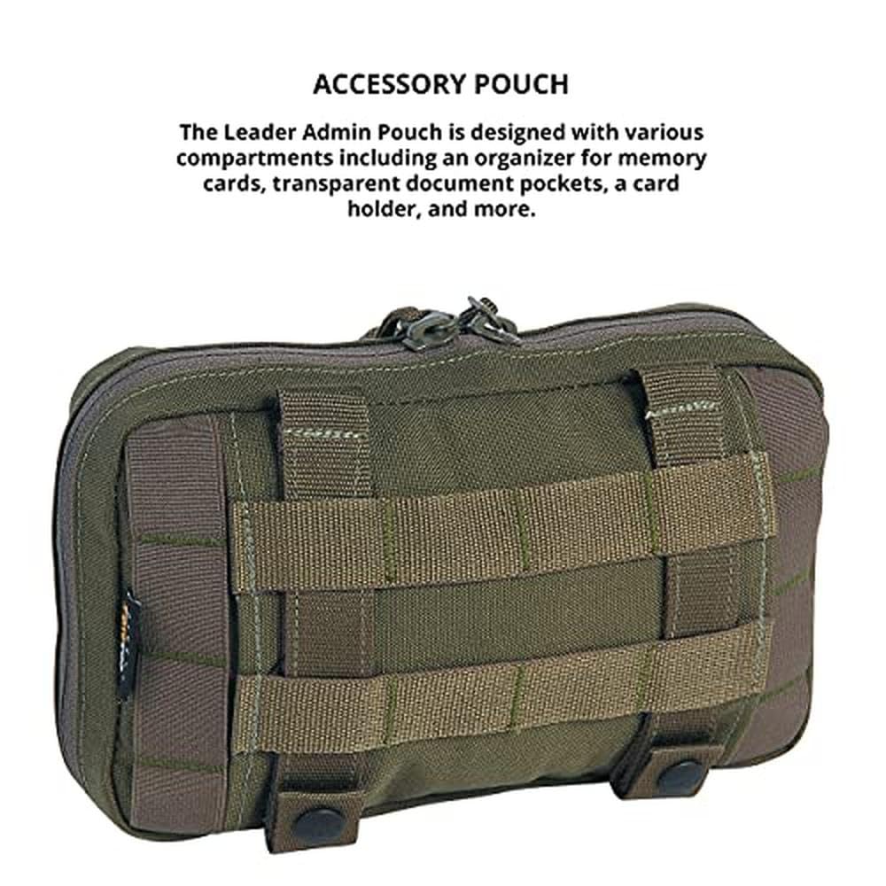 Tasmanian Tiger TT Leader Admin Pouch organizer plecak dodatkowa kieszeń z wieloma kieszeniami wsuwanymi na małe akcesoria i EDC, kompatybilny z Molle