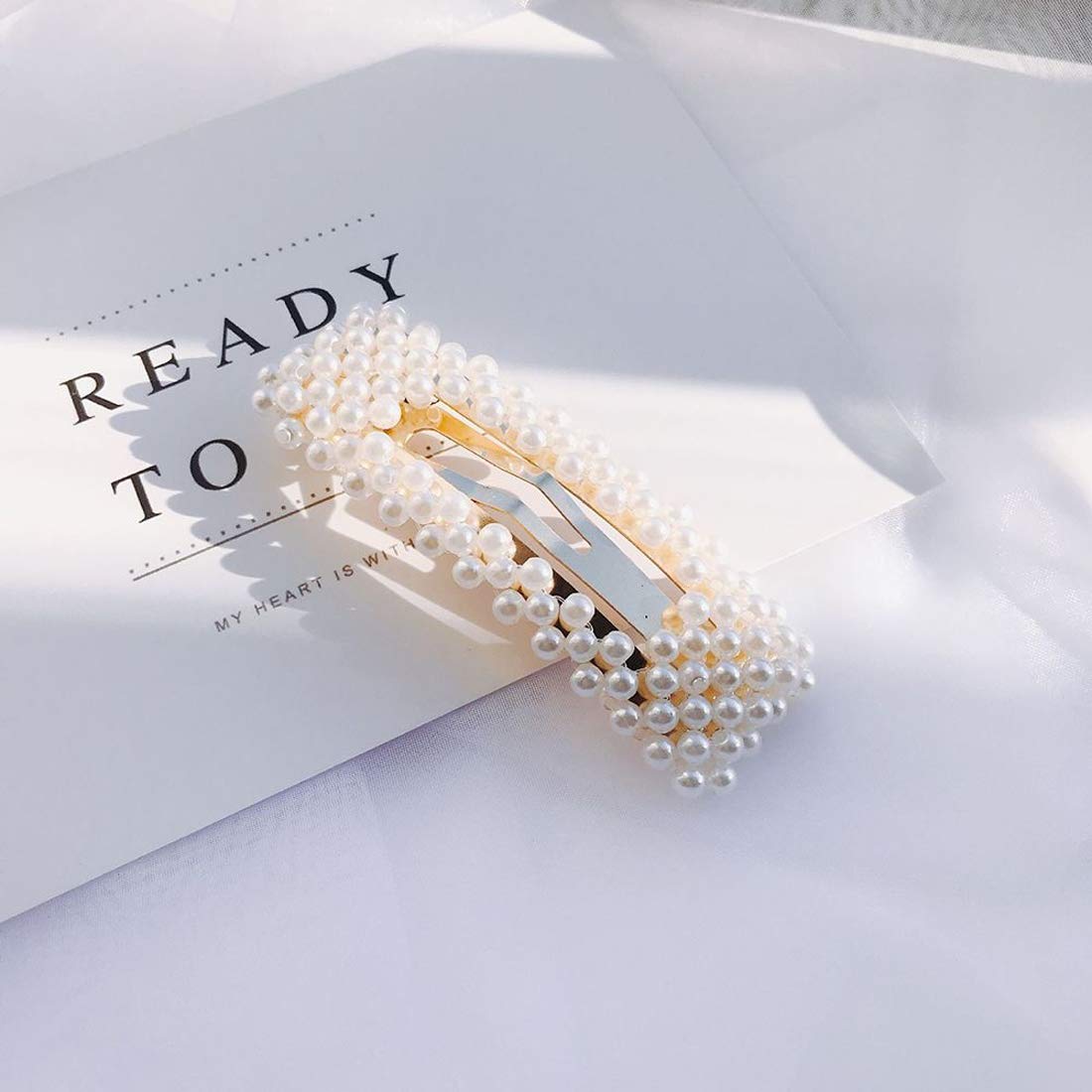 Gracious Pearl Plated Hairclip, Elegant Accessory