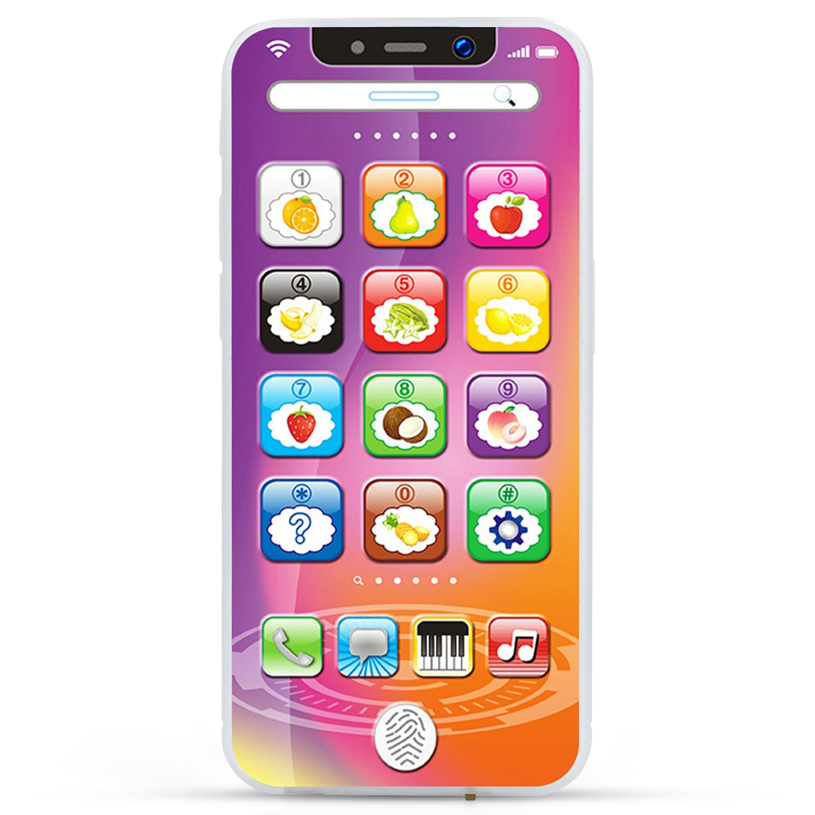 Phone for Children Baby Phone Toy for 1-3 Year Old Fake Phone Toys for Toddler Baby Mobile Phone Play Phone Toys Age 1 2 3 Boys Girls 1st Birhtday Present Gifts Age 6M+